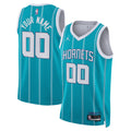Charlotte Hornets Jordan Brand Unisex Swingman Custom Jersey Teal - Icon Edition Basketball TJS0523