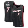 Kel'el Ware Miami Heat Fast Break Replica Player Jersey - Icon Edition - Black Basketball TJS0516