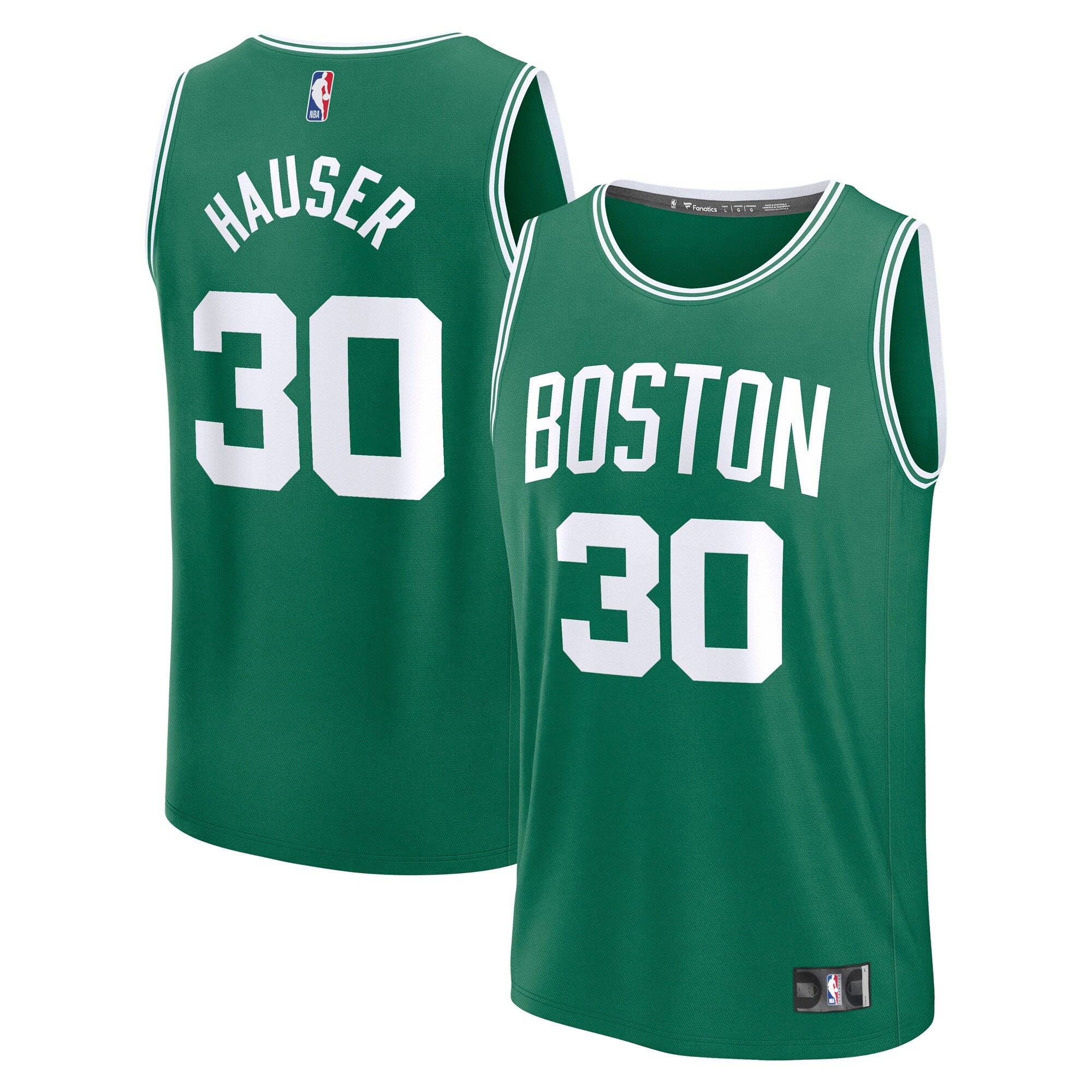 Sam Hauser Boston Celtics Fast Break Replica Player Jersey - Icon Edition - Kelly Green Basketball TJS0528