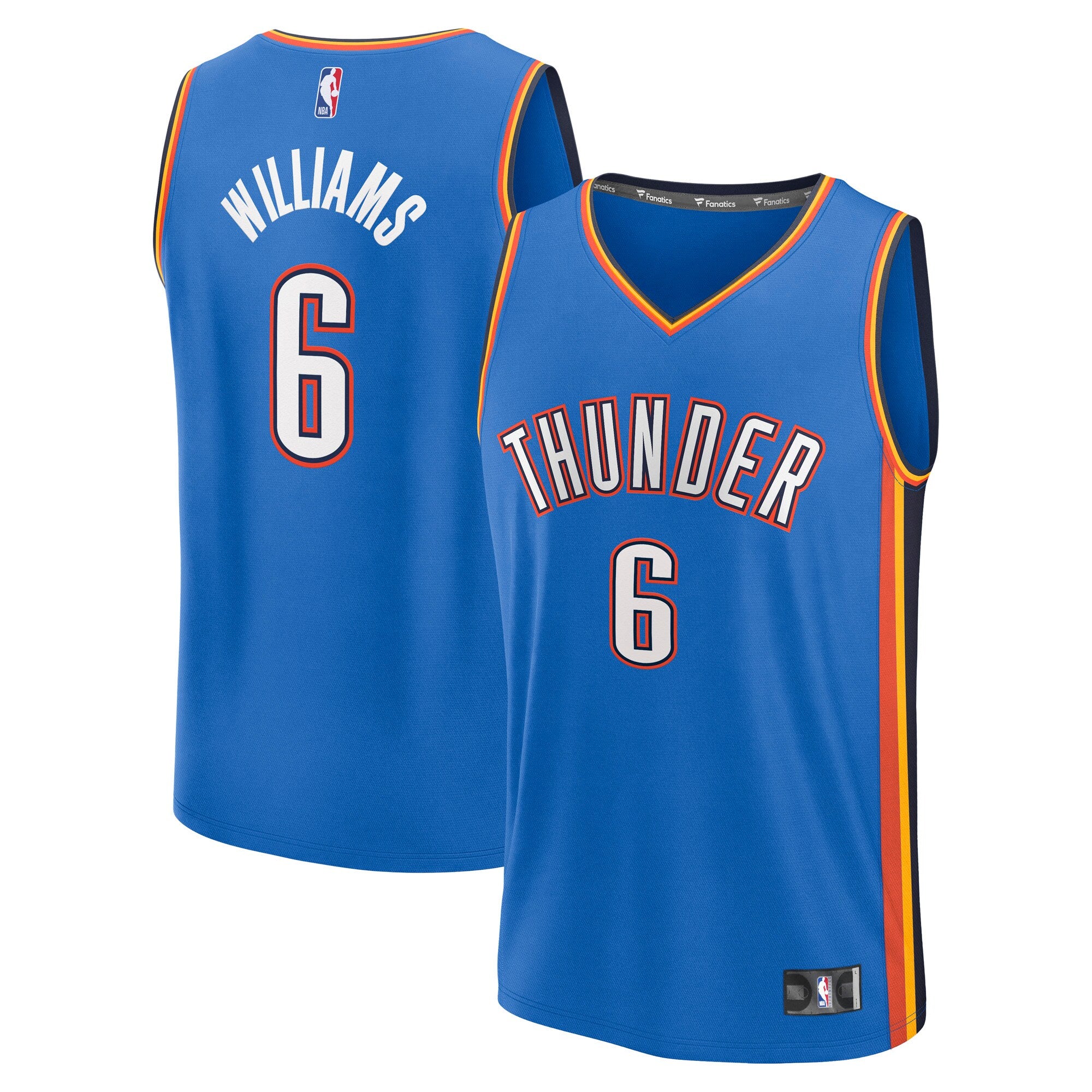Jaylin Williams Oklahoma City Thunder Fast Break Replica Player Jersey - Icon Edition - Blue Basketball TJS0518