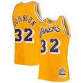 Magic Johnson Los Angeles Lakers M & N 1984/85 Hardwood Classics Jersey - Gold Basketball TJS0536