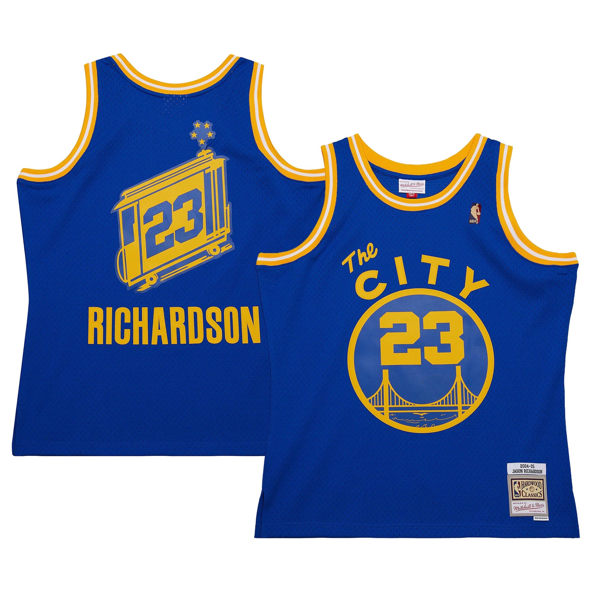 Jason Richardson Golden State Warriors M & N 2004/05 Hardwood Classics Swingman Jersey - Royal Basketball TJS0320
