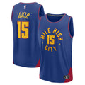 Nikola Jokic Denver Nuggets Fast Break Replica Player Jersey - Statement Edition - Blue Basketball TJS0547