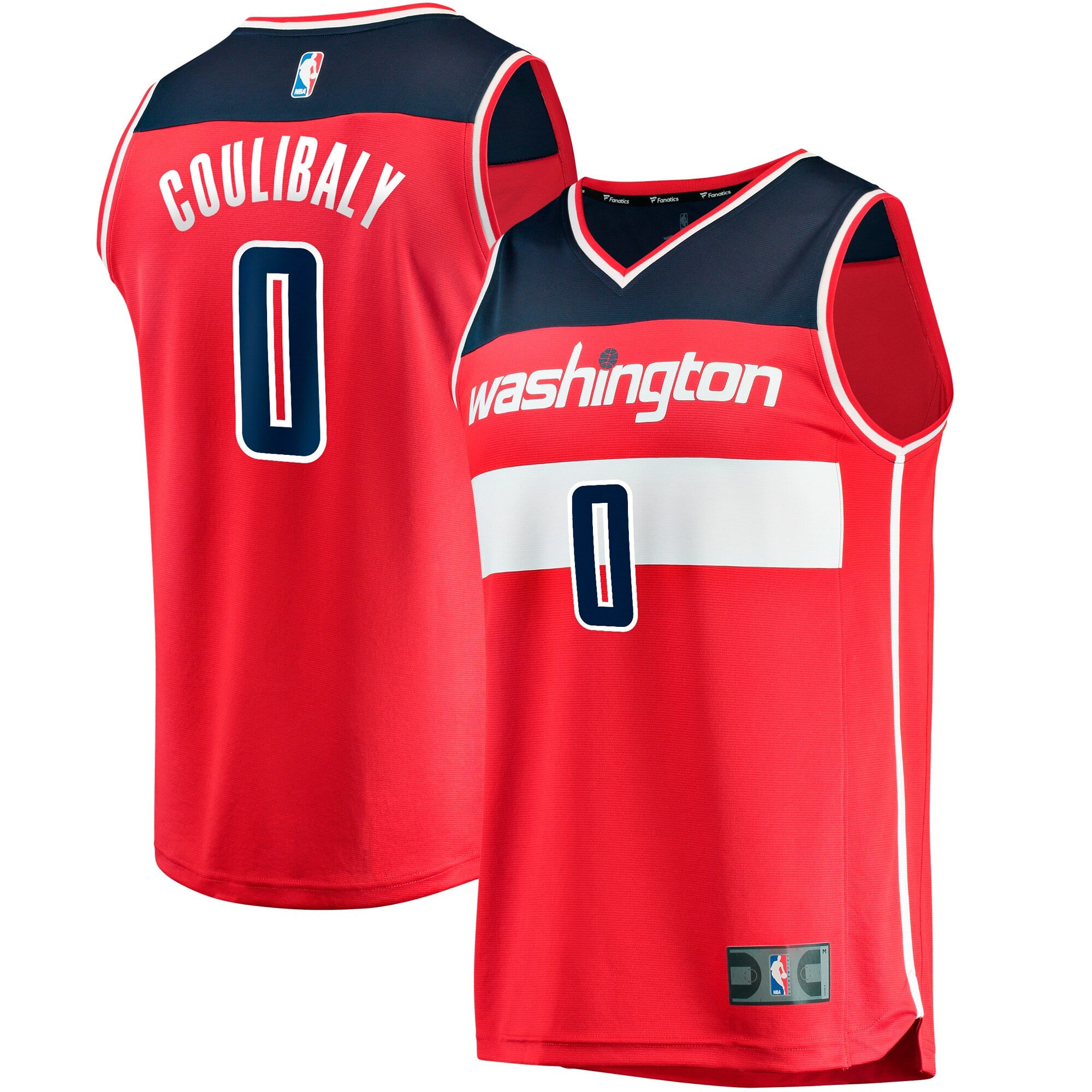 Washington Wizards Fast Break Replica Jersey - Icon Edition - Red Basketball TJS0332