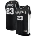 Zach Collins San Antonio Spurs Fast Break Replica Jersey - Icon Edition - Black Basketball TJS0539