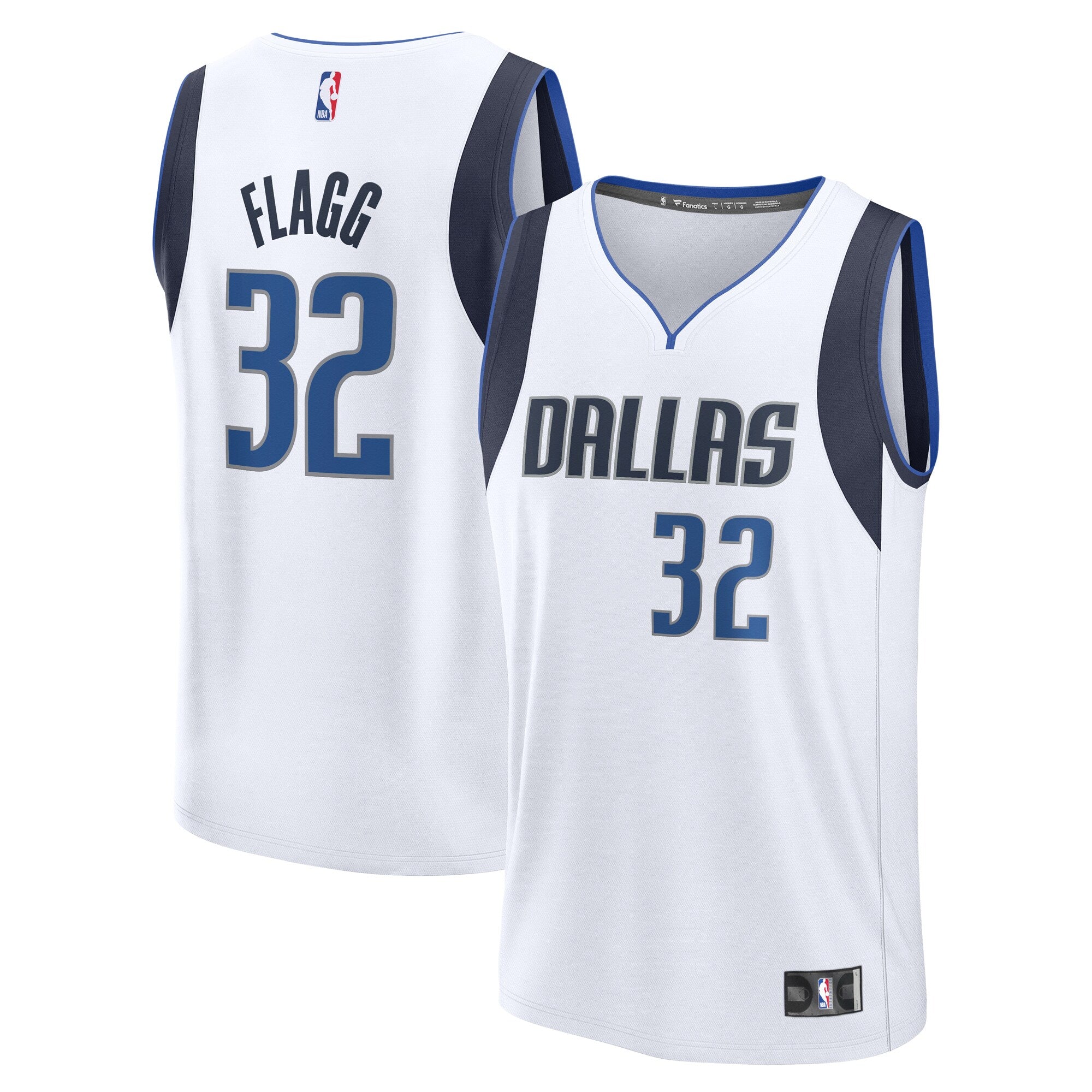 Cooper Flagg Dallas Mavericks 2025 Draft First Round Pick Fast Break Replica Jersey - Association Edition - White Basketball TJS0521