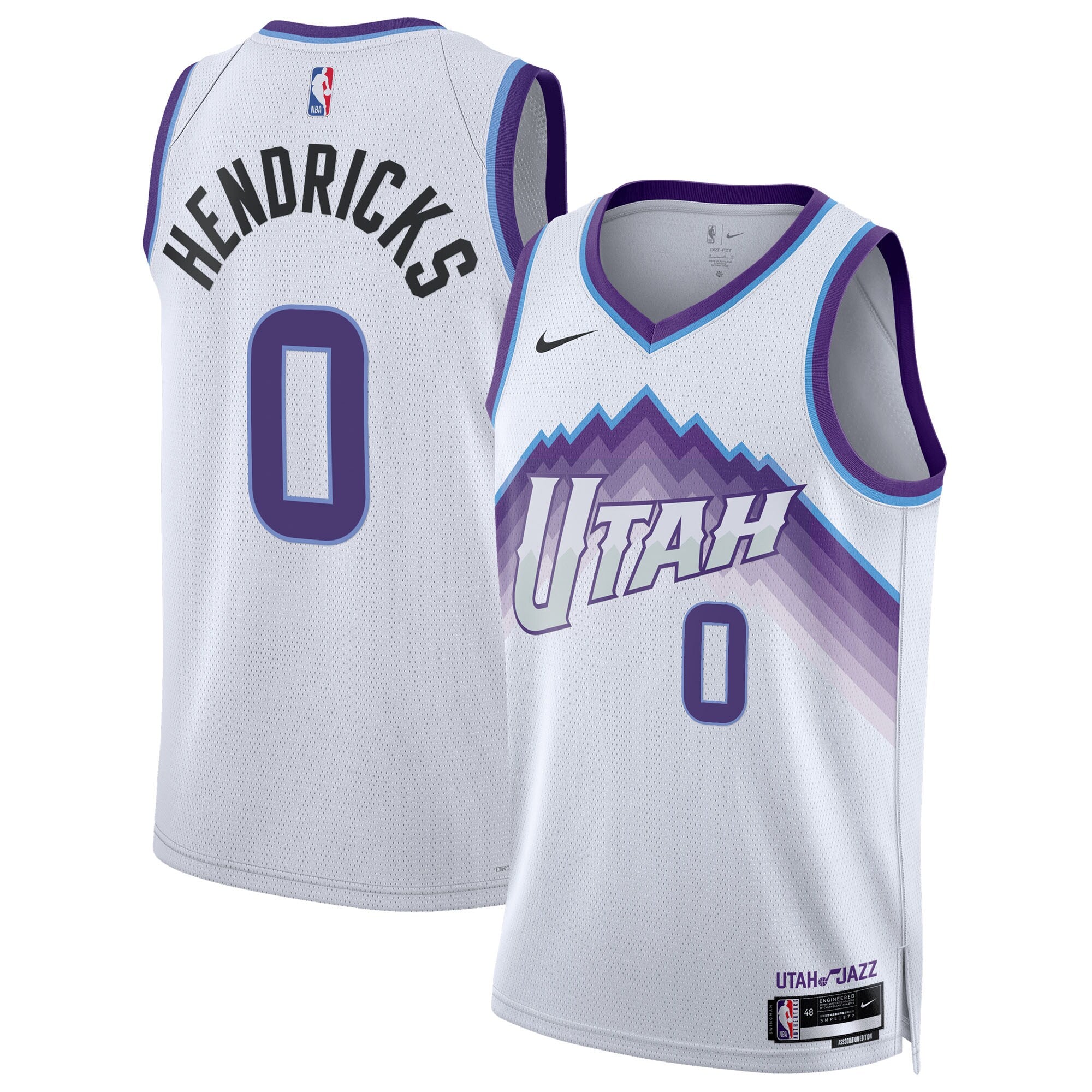 Taylor Hendricks Utah Jazz Unisex Swingman Jersey - Association Edition - White Basketball TJS0422