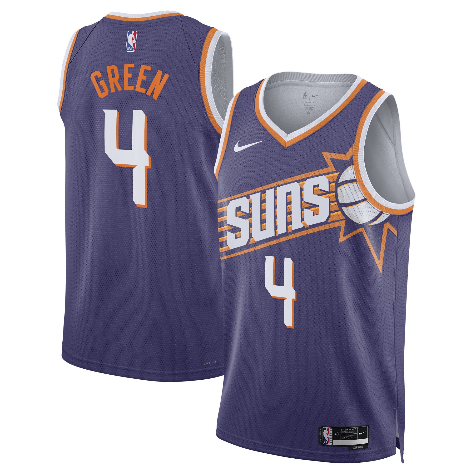 Jalen Green Phoenix Suns Unisex Swingman Jersey - Purple - Icon Edition Basketball TJS0506