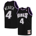 Chris Webber Sacramento Kings M & N 2000/01 Hardwood Classics Swingman Jersey - Black Basketball TJS0549
