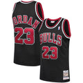 Michael Jordan Chicago Bulls M & N 1997/98 Hardwood Classics Jersey - Black Basketball TJS0533