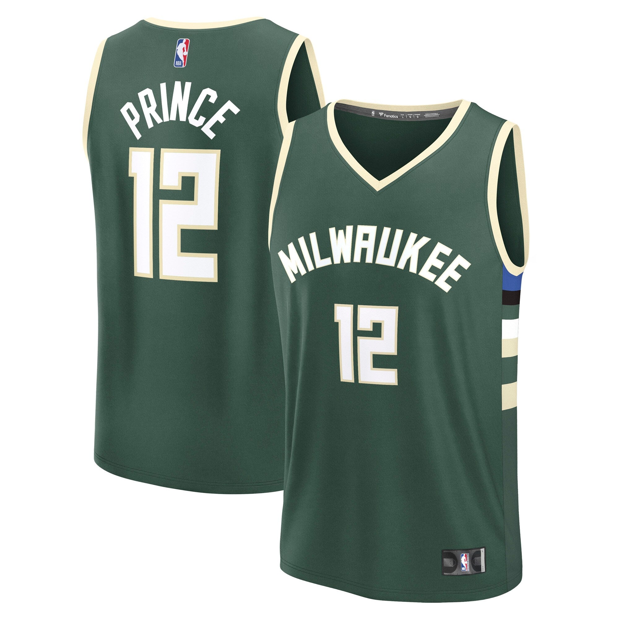 Taurean Prince Milwaukee Bucks Fast Break Replica Player Jersey - Icon Edition - Hunter Green Basketball TJS0517