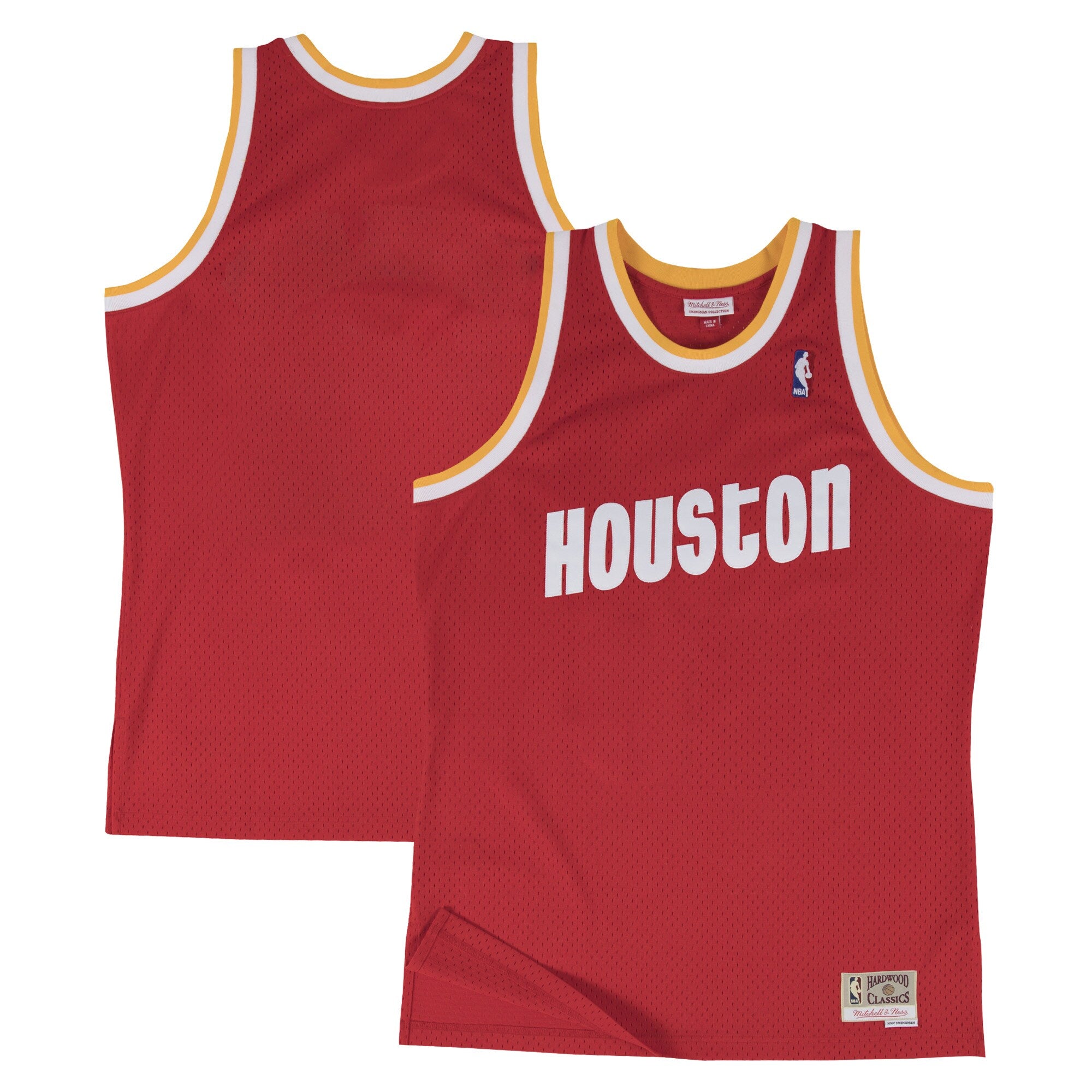 Houston Rockets M & N 1996-97 Hardwood Classics Swingman Jersey - Red Basketball TJS0545