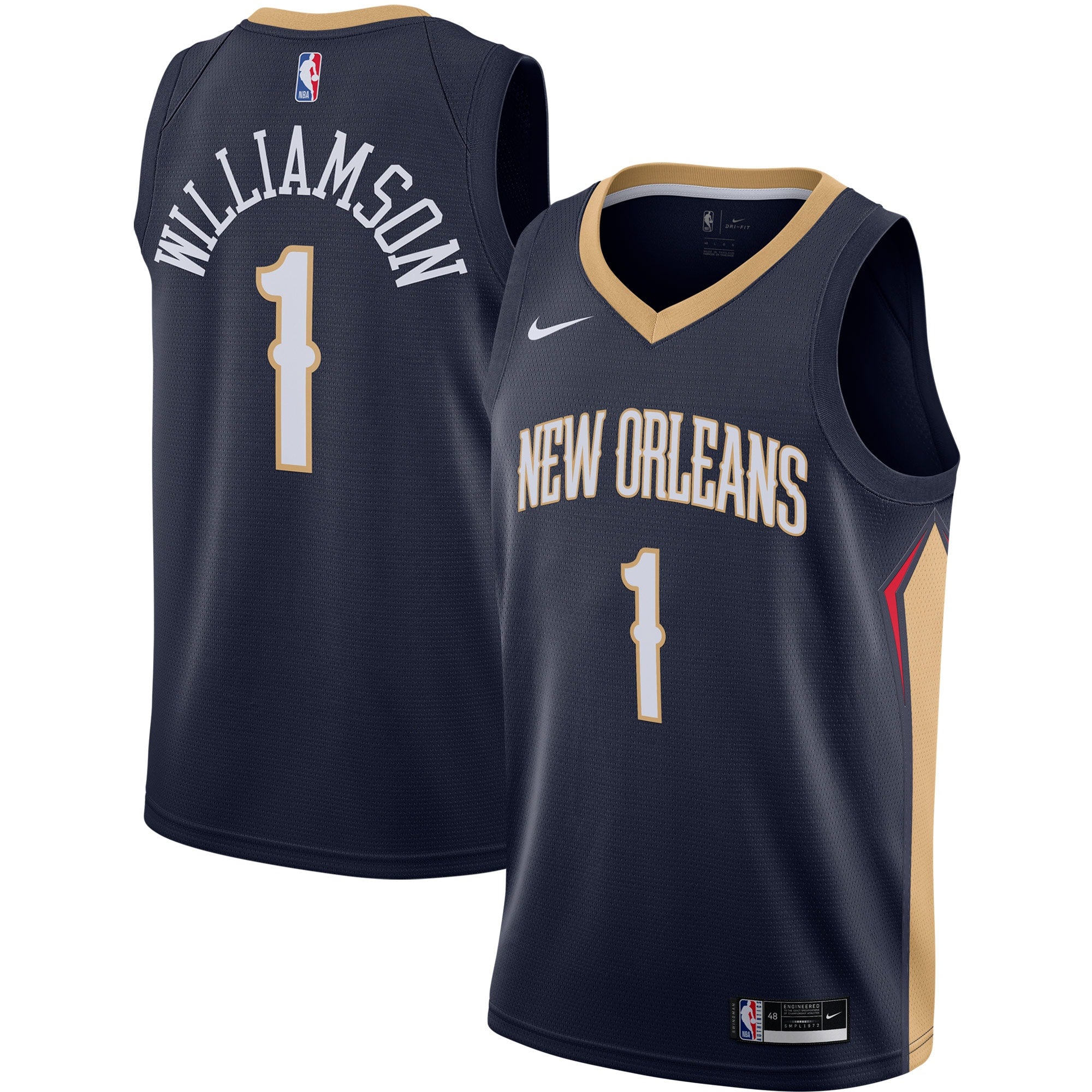 Zion Williamson New Orleans Pelicans Swingman Jersey - Navy - Icon Edition Basketball TJS0410