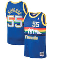 Dikembe Mutombo Denver Nuggets M & N 1991/92 Hardwood Classics Swingman Jersey - Blue Basketball TJS0655