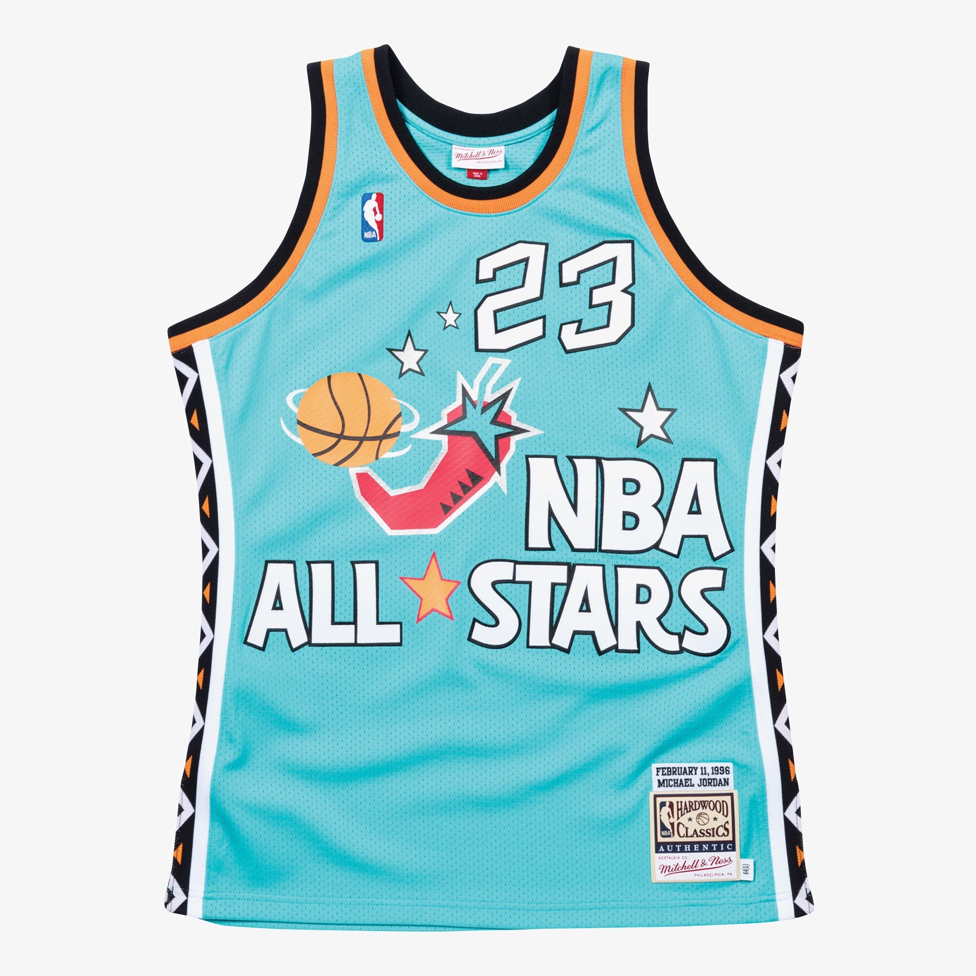 Michael Jordan 1996 All-Star Game M & N Jersey - Teal Basketball TJS0572