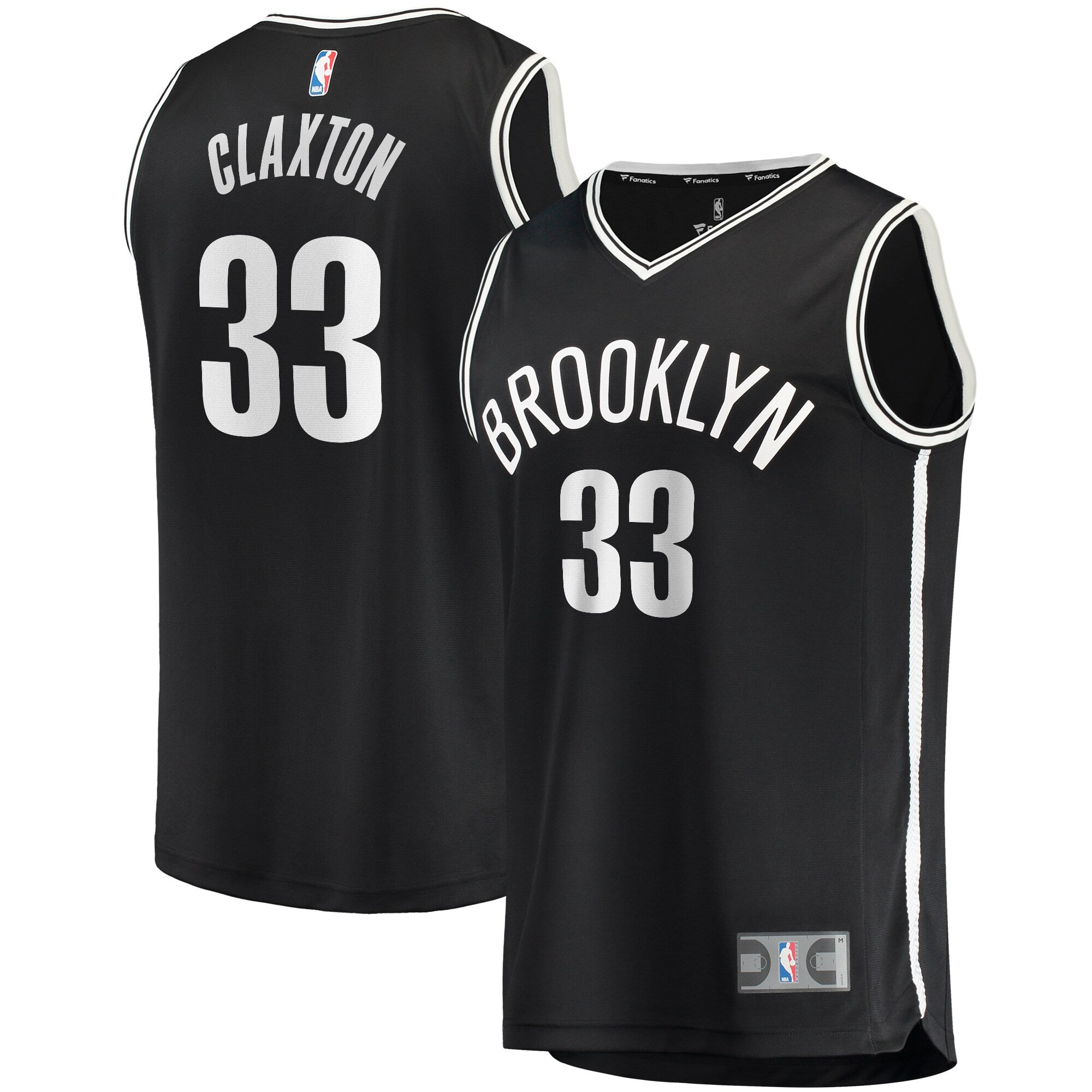 Nicolas Claxton Brooklyn Nets Fast Break Player Jersey - Icon Edition - Black Basketball TJS0625
