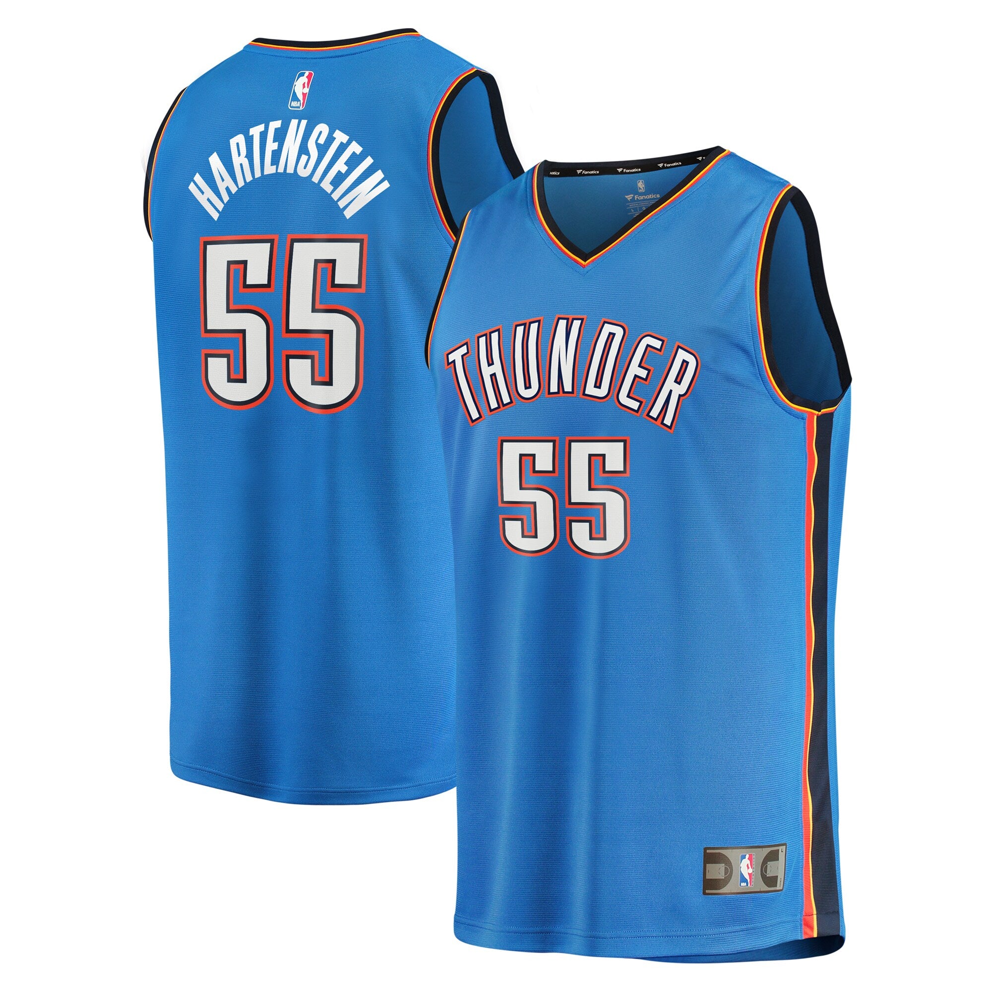 Isaiah Hartenstein Oklahoma City Thunder Fast Break Replica Player Jersey - Icon Edition - Blue Basketball TJS0603