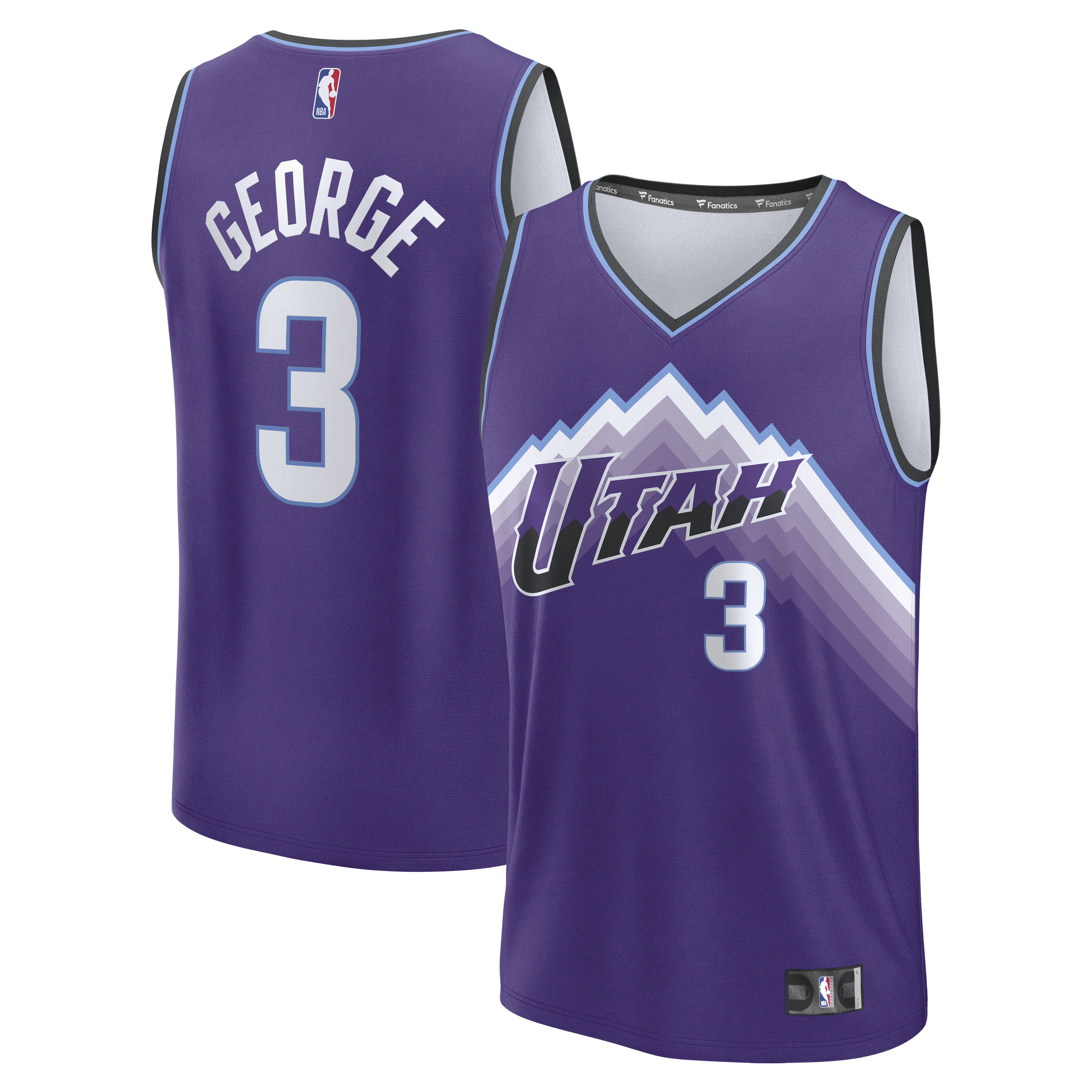 Keyonte George Utah Jazz Fast Break Replica Jersey - Purple - Icon Edition Basketball TJS0571