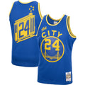 Rick Barry Golden State Warriors M & N 1966/67 Hardwood Classics Swingman Jersey - Royal Basketball TJS0578