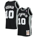 Dennis Rodman San Antonio Spurs M & N 1993/94 Hardwood Classics Swingman Jersey - Black Basketball TJS0602