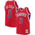Allen Iverson Philadelphia 76ers M & N 1996/97 Hardwood Classics Jersey - Red Basketball TJS0646