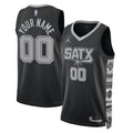 San Antonio Spurs Jordan Brand Unisex 2022/23 Swingman Custom Jersey - Statement Edition - Black Basketball TJS0582