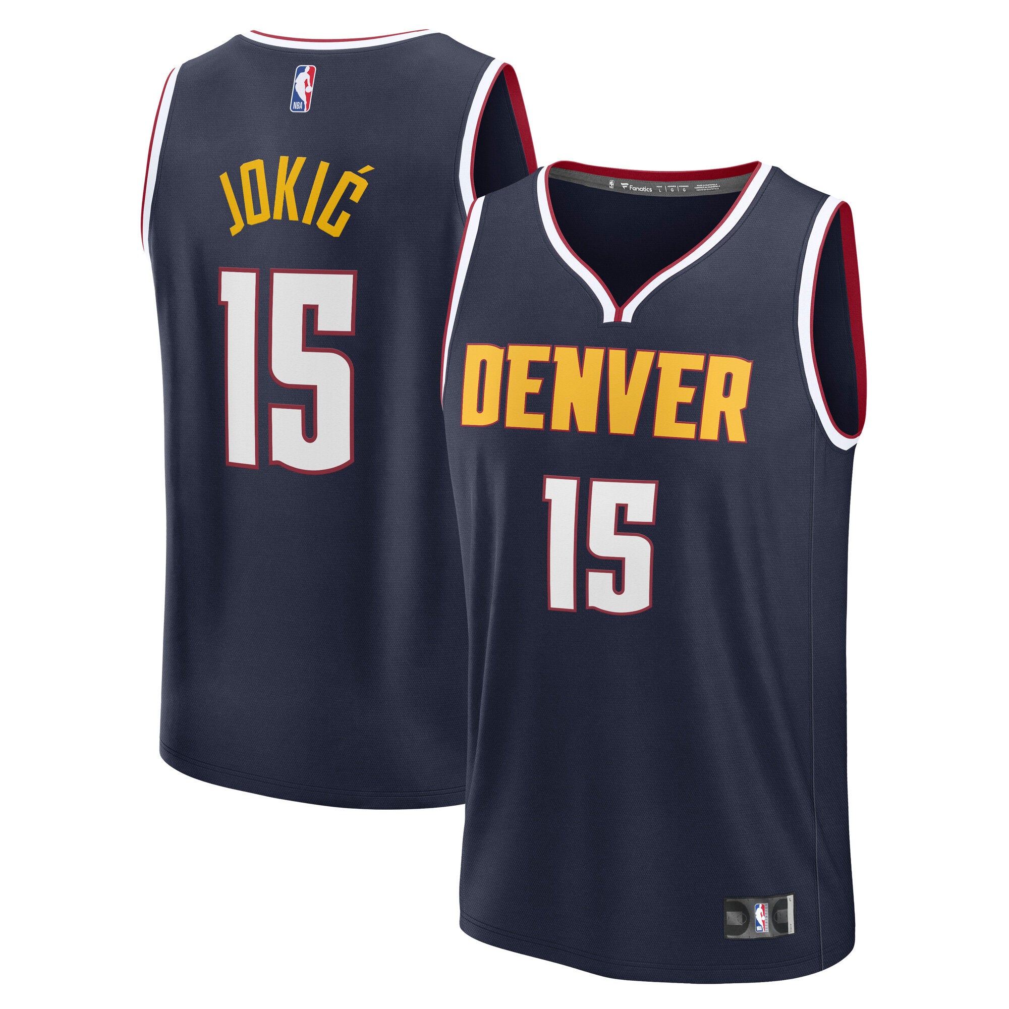 Nikola Jokic Denver Nuggets Fast Break Replica Player Jersey - Icon Edition - Navy Basketball TJS0645