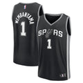 Victor Wembanyama San Antonio Spurs Fast Break Replica Player Jersey - Icon Edition - Black Basketball TJS0649