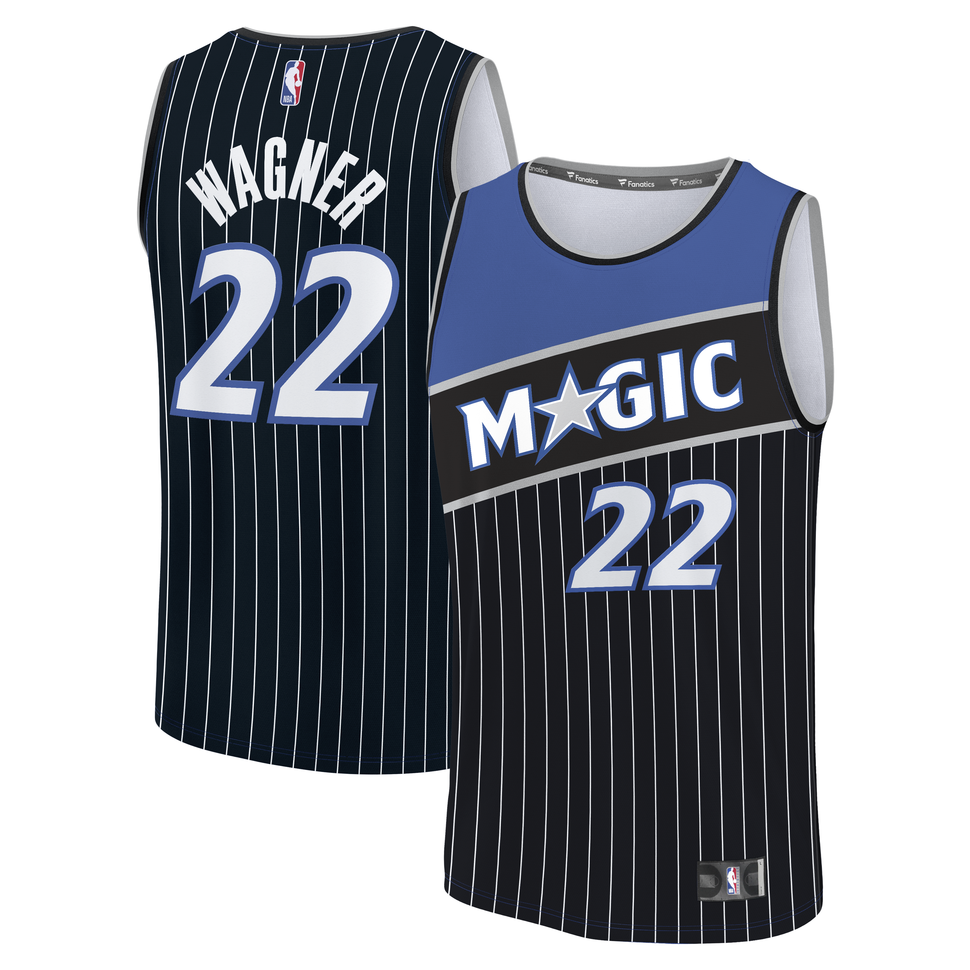 Franz Wagner Orlando Magic Fast Break Jersey - Statement Edition - Black Basketball TJS0663