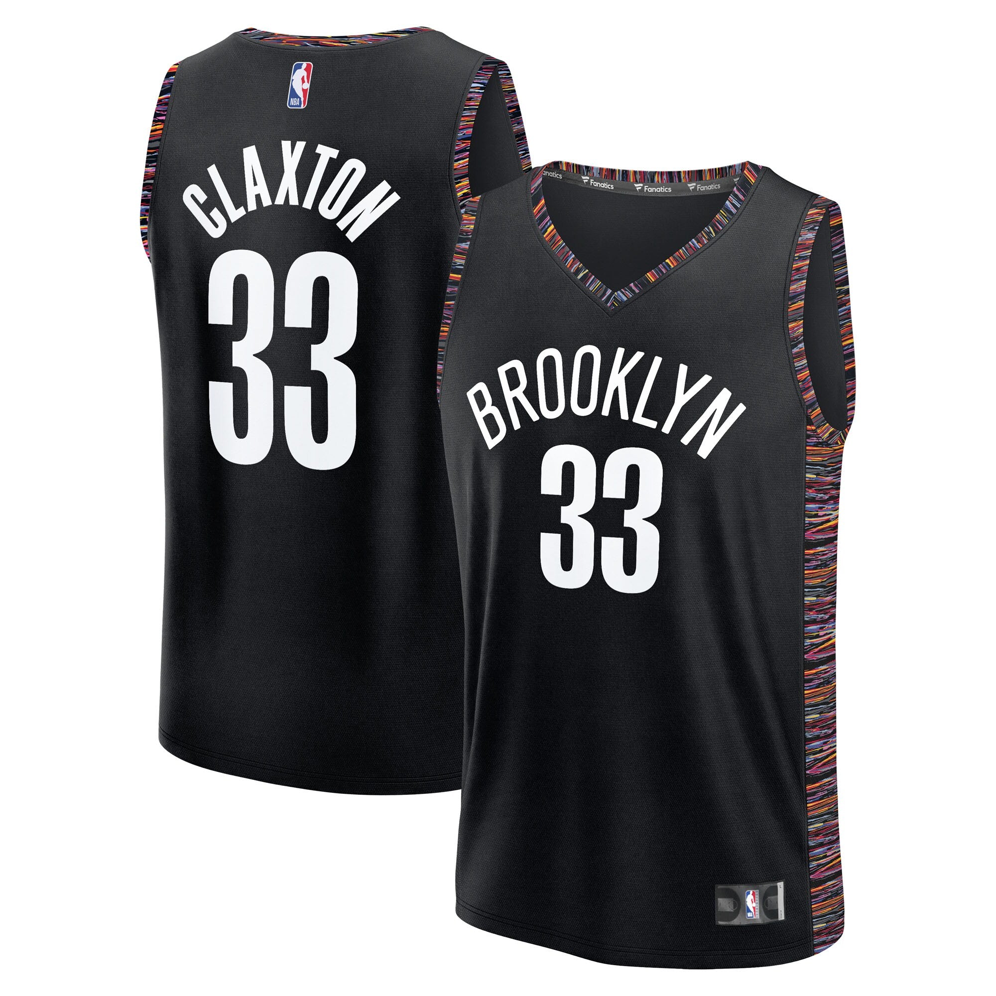 Nic Claxton Brooklyn Nets 2025/26 City Edition Fast Break Jersey - Black Basketball TJS0604
