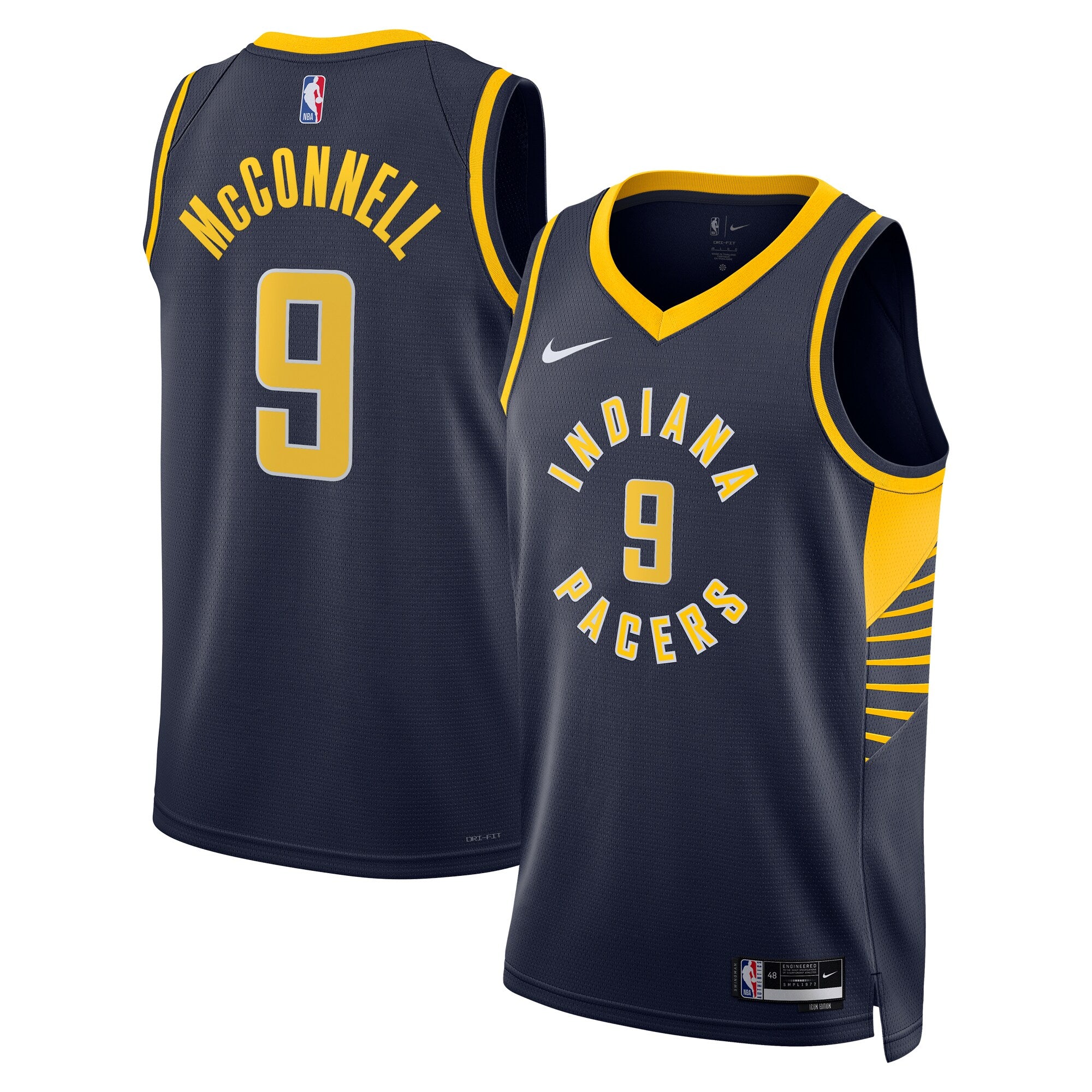 T.J. McConnell Indiana Pacers Unisex Swingman Replica Jersey - Icon Edition - Navy Basketball TJS0569