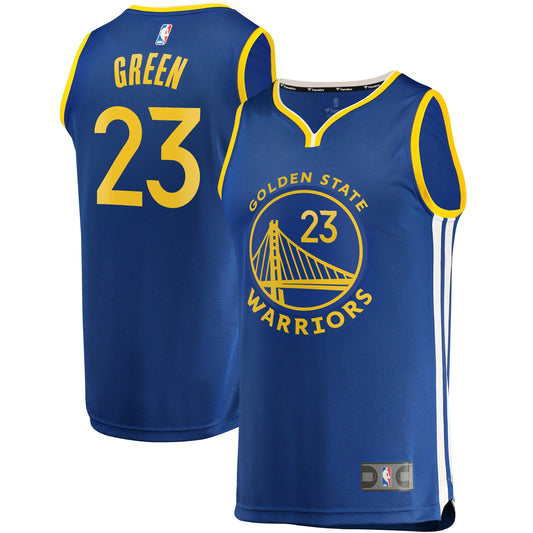 Draymond Green Golden State Warriors Fast Break Replica Player Team Jersey - Icon Edition - Royal Basketball TJS0576