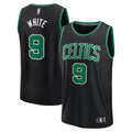 Derrick White Boston Celtics Fast Break Replica Player Jersey - Statement Edition - Black Basketball TJS0592