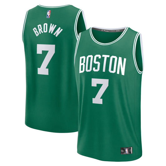 Jaylen Brown Boston Celtics Fast Break Replica Player Jersey - Icon Edition - Kelly Green Basketball TJS0609