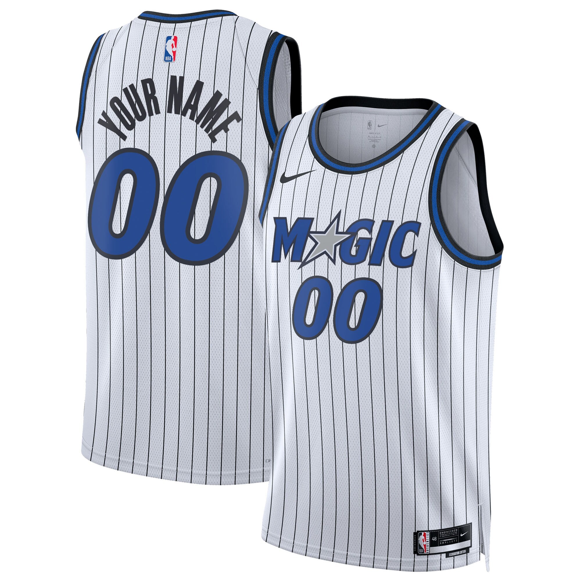 Orlando Magic Unisex Swingman Custom Jersey - Association Edition - White Basketball TJS0584