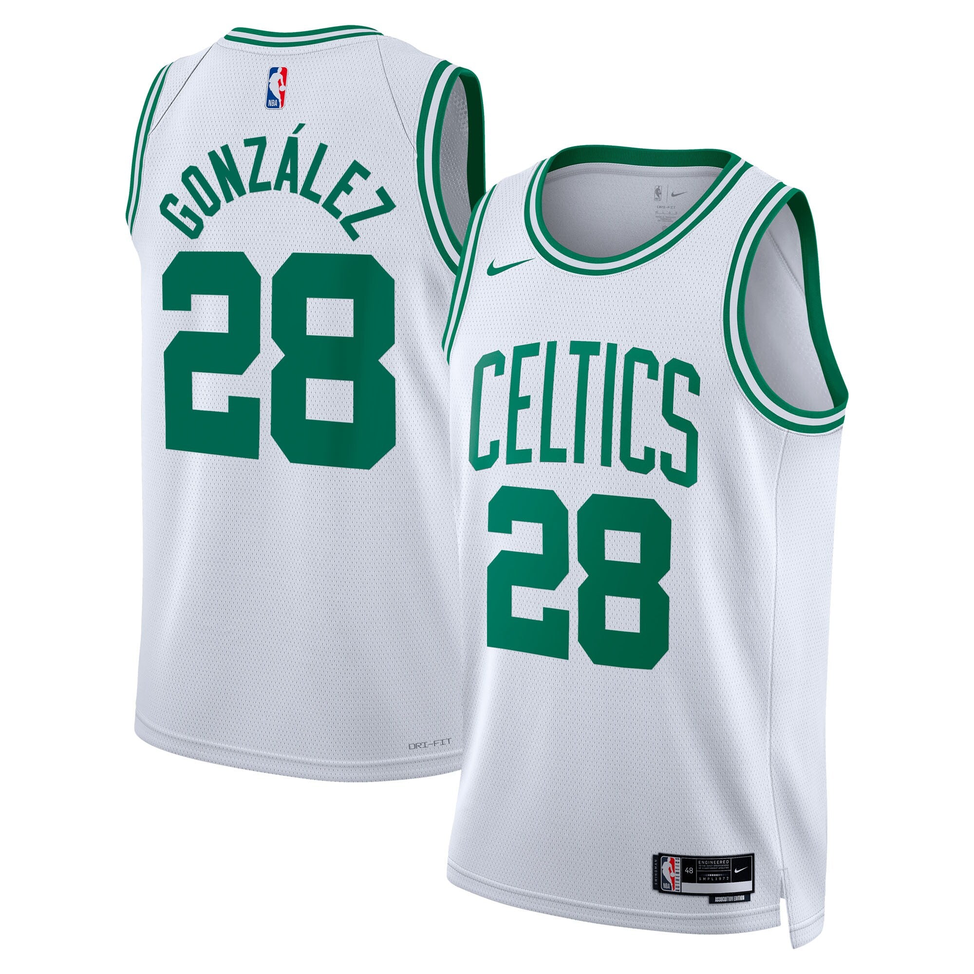 Hugo Gonz�lez Boston Celtics Unisex Swingman Jersey - Association Edition - White Basketball TJS0639