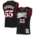 Dikembe Mutombo Philadelphia 76ers M & N Hardwood Classics Swingman Jersey - Black Basketball TJS0583