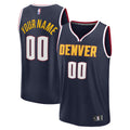 Denver Nuggets Fast Break Custom Jersey - Icon Edition - Navy Basketball TJS0693