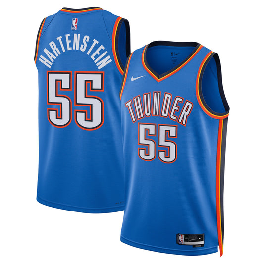 Isaiah Hartenstein Oklahoma City Thunder Unisex Swingman Player Jersey - Icon Edition - Blue Basketball TJS0856