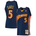Baron Davis Golden State Warriors M & N 2006/07 Hardwood Classics Swingman Jersey - Navy Basketball TJS0759