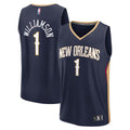 Zion Williamson New Orleans Pelicans Fast Break Replica Player Jersey - Icon Edition - Navy Basketball TJS0685