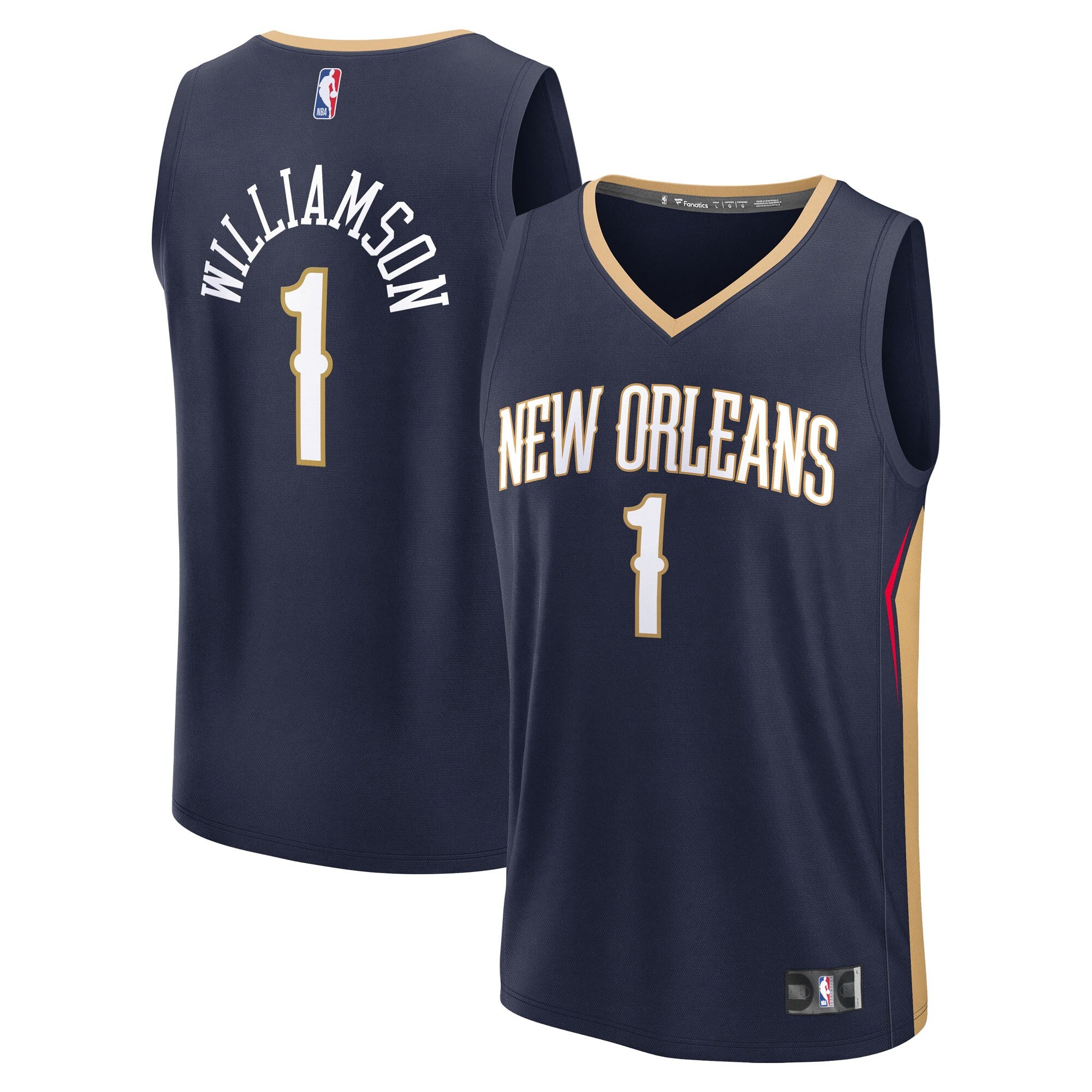 Zion Williamson New Orleans Pelicans Fast Break Replica Player Jersey - Icon Edition - Navy Basketball TJS0685