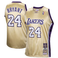 Kobe Bryant Los Angeles Lakers M & N Hall of Fame Class of 2020 #24 Hardwood Classics Jersey - Gold Basketball TJS0839