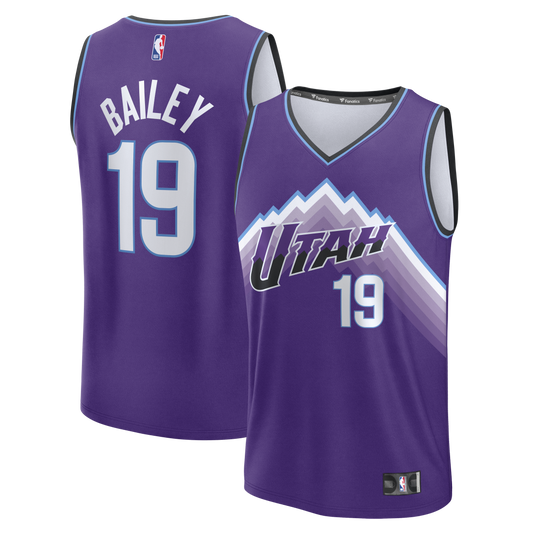 Ace Bailey Utah Jazz Fast Break Replica Jersey - Purple - Icon Edition Basketball TJS0813