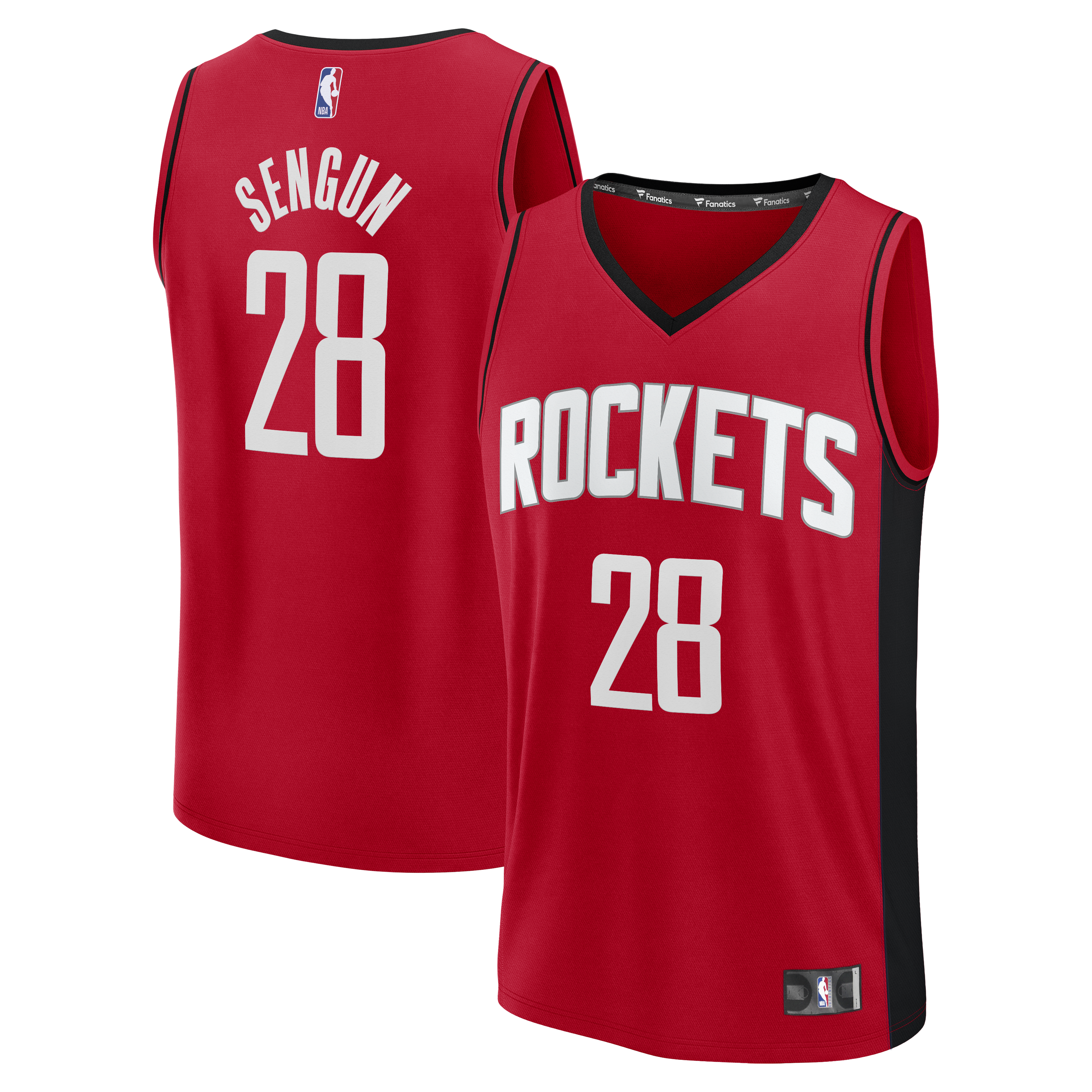Alperen ?eng�n Houston Rockets Fast Break Replica Jersey - Red - Icon Edition Basketball TJS0790