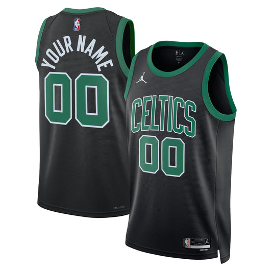 Boston Celtics Jordan Brand Unisex 2022/23 Swingman Custom Jersey - Statement Edition - Black Basketball TJS0694