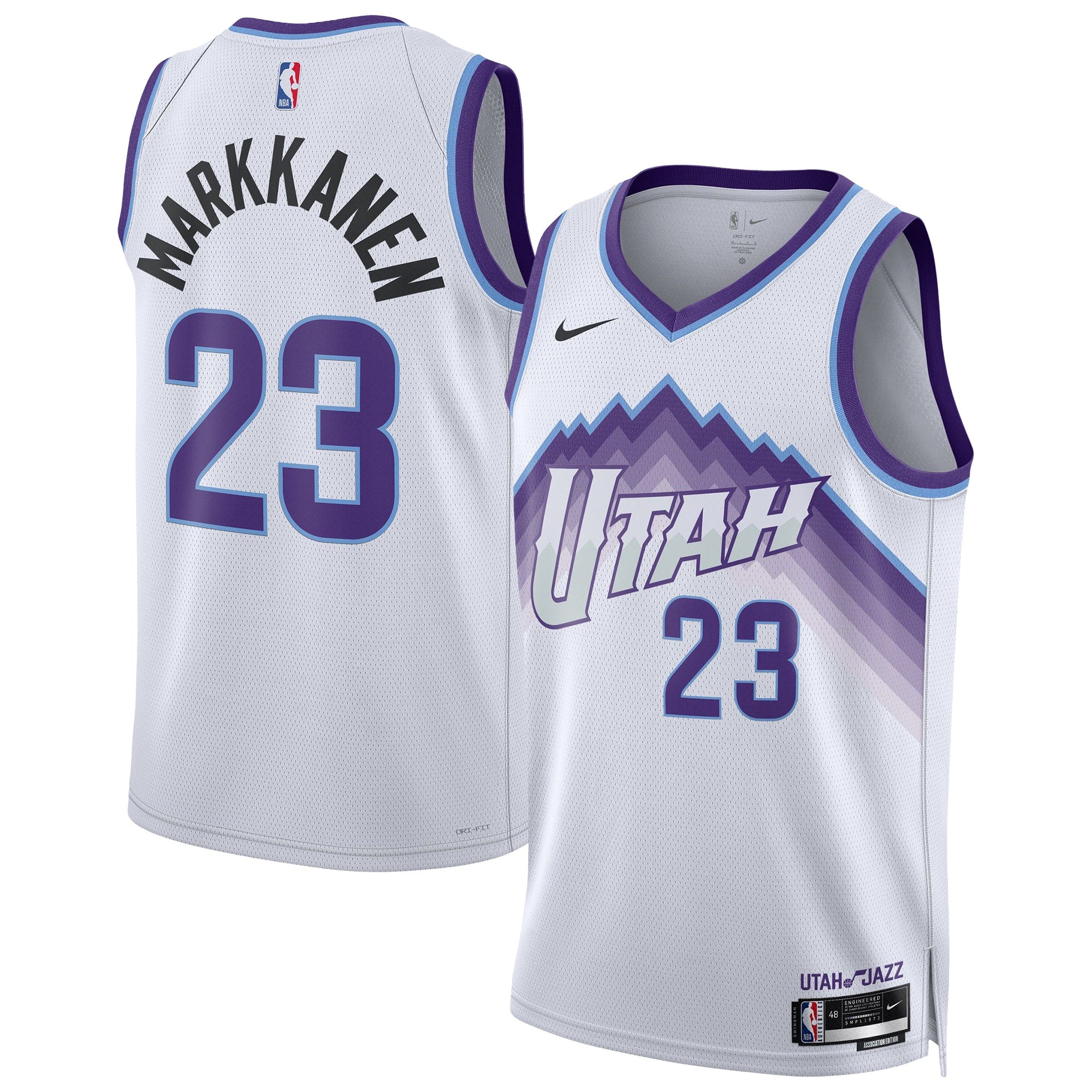 Lauri Markkanen Utah Jazz Unisex Swingman Jersey - Association Edition - White Basketball TJS0783