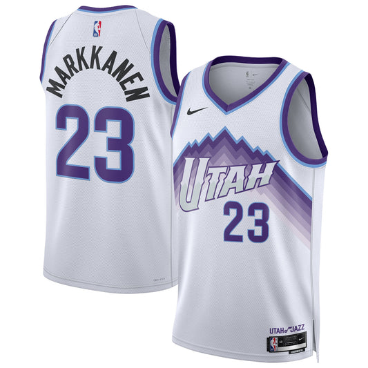 Lauri Markkanen Utah Jazz Unisex Swingman Jersey - Association Edition - White Basketball TJS0783