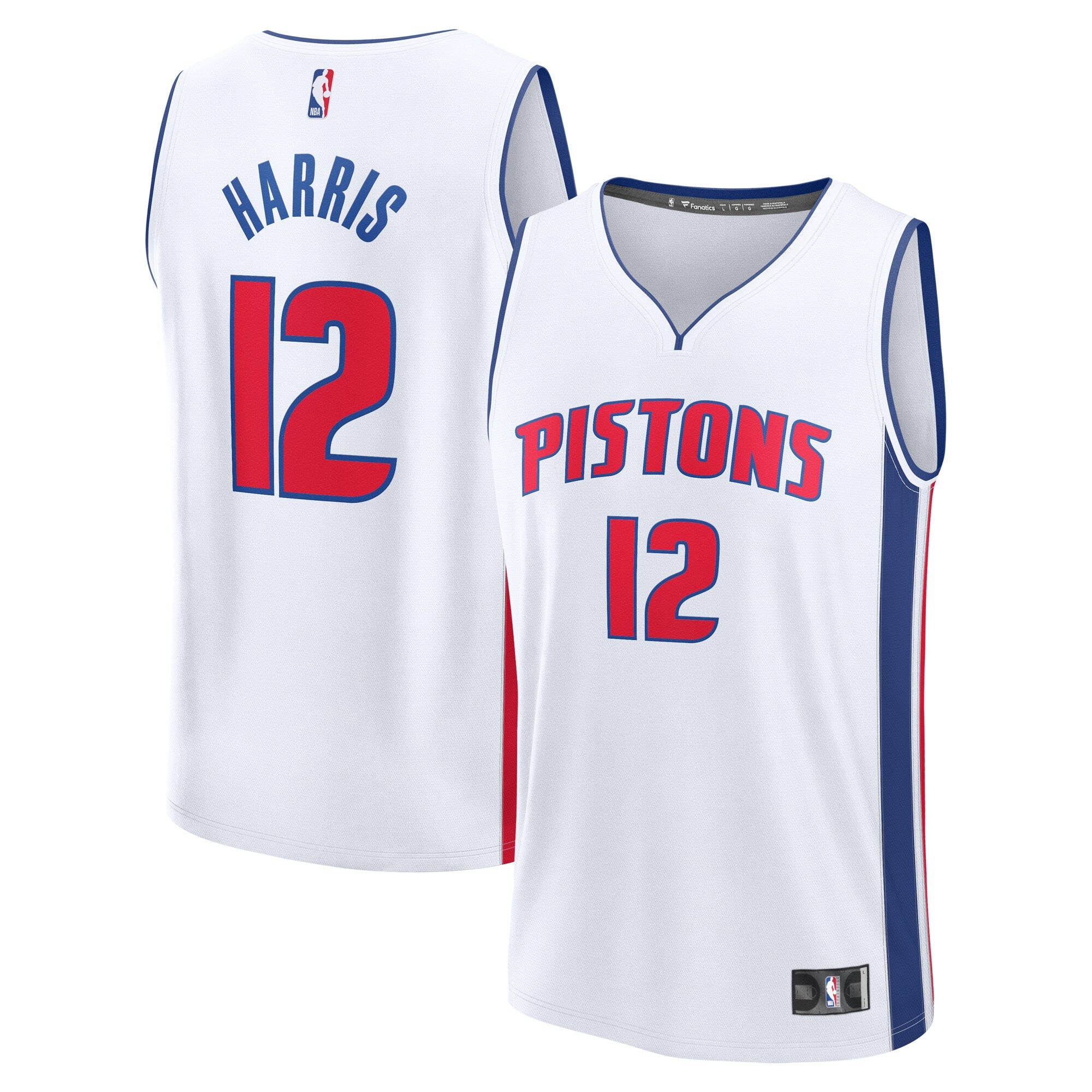 Tobias Harris Detroit Pistons Fast Break Replica Player Jersey - Association Edition - White Basketball TJS0797