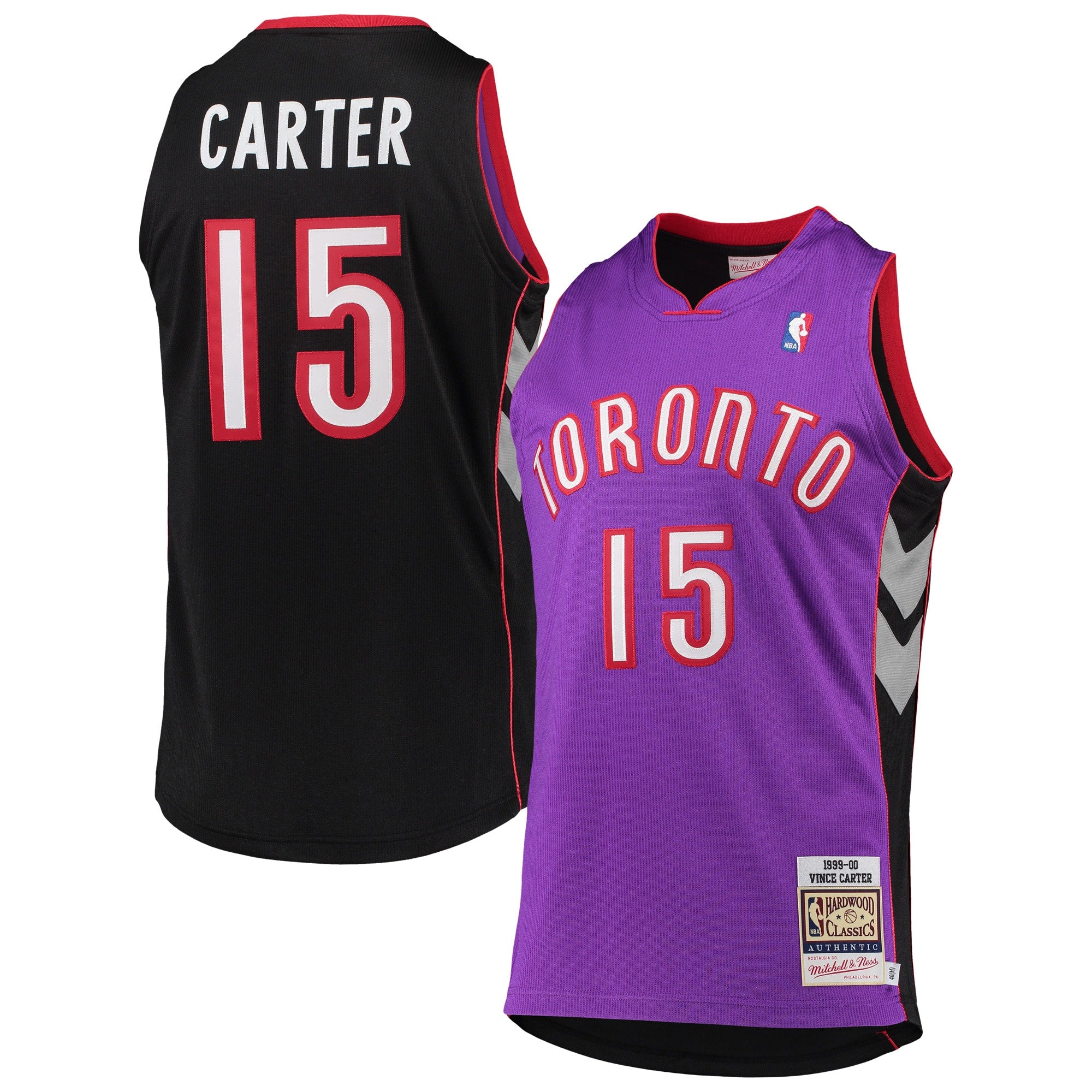 Vince Carter Toronto Raptors M & N 1999/2000 Hardwood Classics Jersey - Purple Basketball TJS0803
